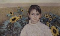 Childhood with Sunflowers